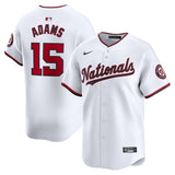 Washington Nationals #15 Riley Adams Home Limited Player Jersey - White Style 1