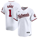 Washington Nationals #1 MacKenzie Gore Home Limited Player Jersey - White Style 1