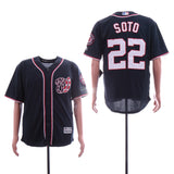 Washington Nationals #22 Juan Soto Nationals 22 Blue Fan