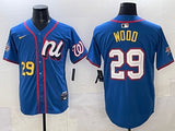 Washington Nationals #29 James Wood Nationals 25 All-Star Style 3