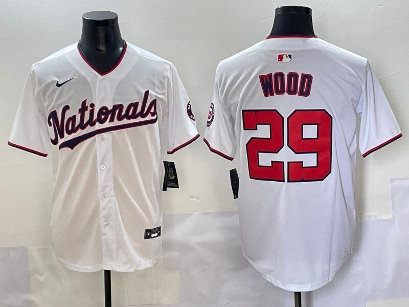 Washington Nationals #29 James Wood Nationals Adult Style 2