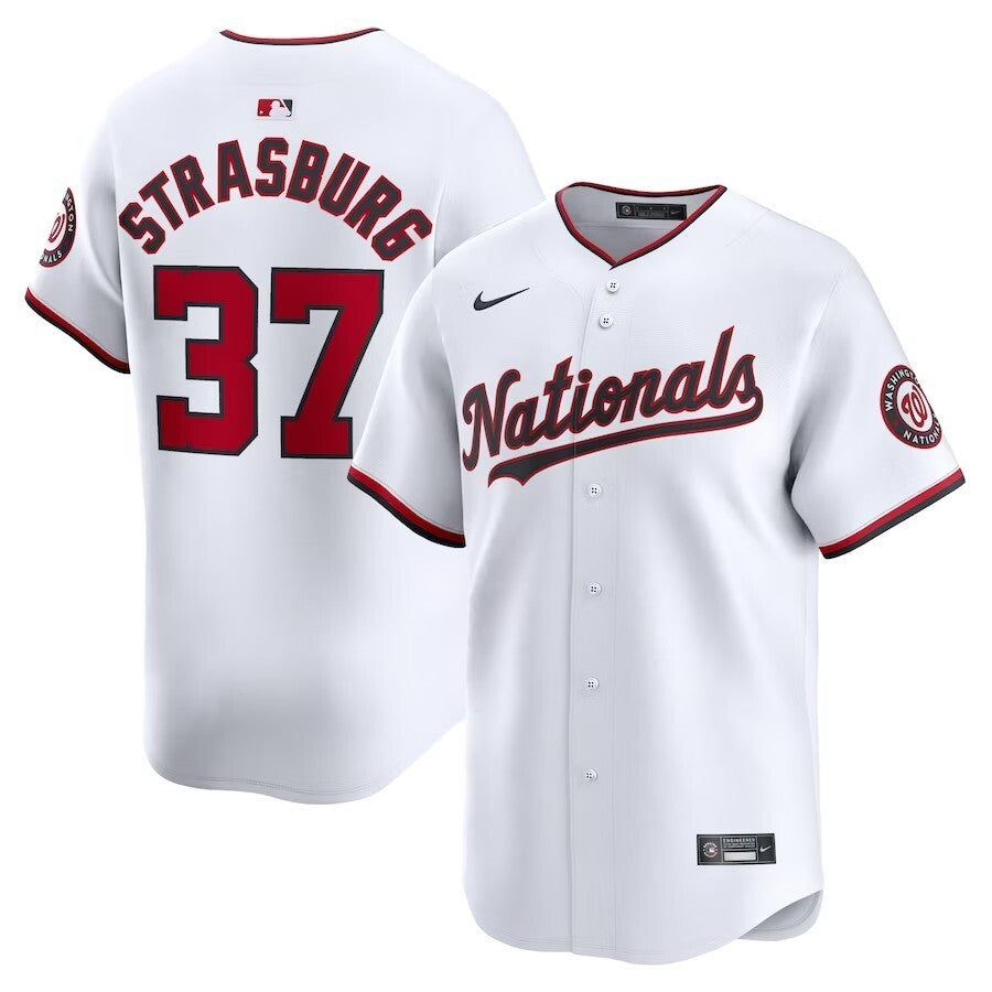 Washington Nationals #37 Stephen Strasburg Home Limited Player Jersey - White