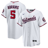 Washington Nationals #5 C.J. Abrams Home Replica Jersey - White