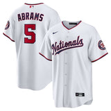 Washington Nationals #5 CJ Abrams Home Replica Jersey - White