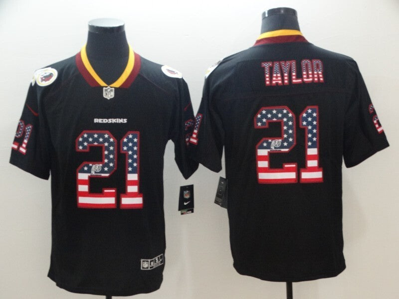 Washington Redskins #21 Sean Taylor Legend USA Flag 982