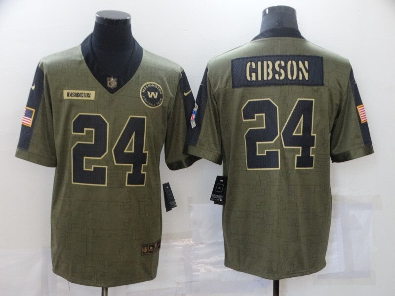 Washington Redskins #24 Antonio Gibson 21 Salute 5874