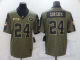 Washington Redskins #24 Antonio Gibson 21 Salute 5874