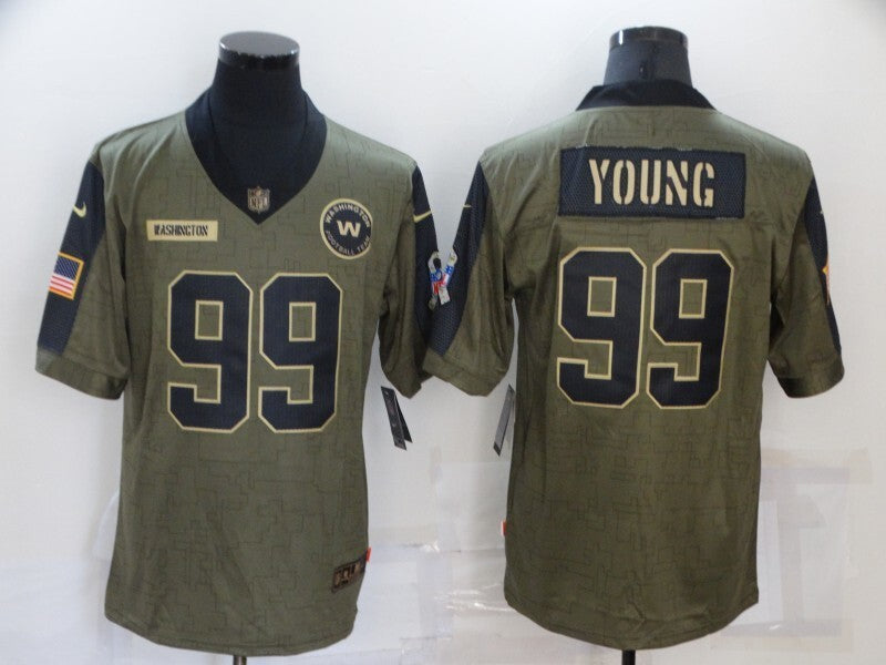 Washington Redskins #99 Chase Young 2021 Salute to Service
