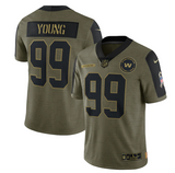 Washington Redskins #99 Chase Young 21 New Salute