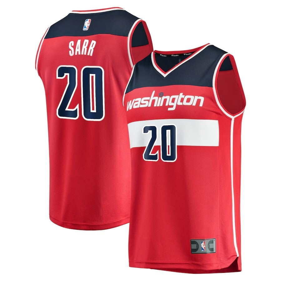 Washington Wizards #20 Alexandre Sarr Player Jersey - Icon Edition - Red