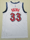 Washington Wizards #33 Kyle Kuzma Wizards 33 White City s-xxl Style 1