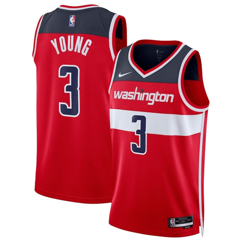 Washington Wizards #3 Trae Young Swingman Jersey - Icon Edition - Red