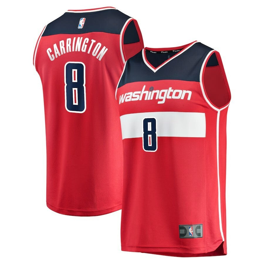 Washington Wizards #8 Carlton Carrington Replica Player Jersey - Icon Edition - Red