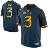 West Virginia Mountaineers Charles Sims 3 Blue