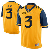 West Virginia Mountaineers Charles Sims 3 Gold