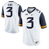 West Virginia Mountaineers Charles Sims 3 White