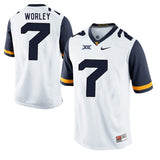 West Virginia Mountaineers Daryl Worley 7 White