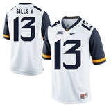 West Virginia Mountaineers David Sills V 13 White