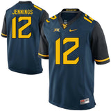 West Virginia Mountaineers Gary Jennings 12 Blue