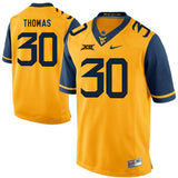 West Virginia Mountaineers J.T. Thomas 30 Gold
