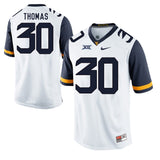 West Virginia Mountaineers J.T. Thomas 30 White