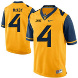 West Virginia Mountaineers Kennedy McKoy 4 Gold