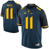 West Virginia Mountaineers Kevin White 11 Blue