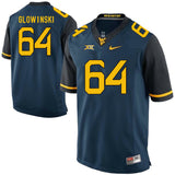 West Virginia Mountaineers Mark Glowinski 64 Blue