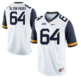 West Virginia Mountaineers Mark Glowinski 64 White