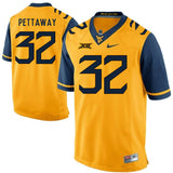 West Virginia Mountaineers Martell Pettaway 32 Gold