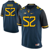 West Virginia Mountaineers Najee Goode 52 Blue