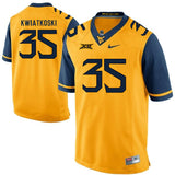West Virginia Mountaineers Nick Kwiatkoski 35 Gold