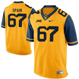 West Virginia Mountaineers Quinton Spain 67 Gold