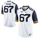 West Virginia Mountaineers Quinton Spain 67 White