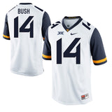 West Virginia Mountaineers Tevin Bush 14 White