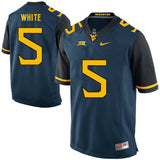 West Virginia Mountaineers WHITE 5 Blue