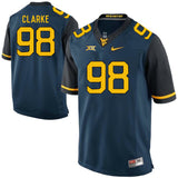 West Virginia Mountaineers Will Clarke 98 Blue