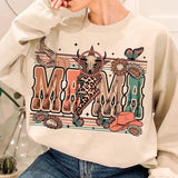 Western Mama Howdy Cowhide Sweatshirt, Western Mom, Coquette Mama, Western Cow Howdy Shirt, Mothers Day Gift, Mama Trendy Tee