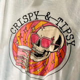 White Crispy Skeleton Graphic Tank