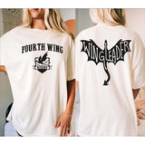 Wing Leader Fourth Wing Shirt, Fourth Wing Merch, Scribe Quadrant Tee, Iron Flame By Rebecca Yarros Merchandise