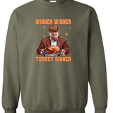 Winner Winner Turkey Dinner crewneck sweatshirt, Winner Winner Turkey Dinner Cotton Menswear