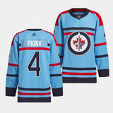 Winnipeg Jets #4 Neal Pionk 2023-24 RCAF Centennial Light Blue Jersey
