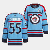 Winnipeg Jets #55 Mark Scheifele 2023-24 RCAF Centennial Light Blue Jersey