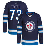 Winnipeg Jets #73 Tyler Toffoli Home Navy