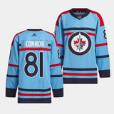 Winnipeg Jets #81 Kyle Connor 2023-24 RCAF Centennial Light Blue Jersey