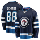 Winnipeg Jets #88 Nate Schmidt Home Premier Breakaway Player Jersey - Navy