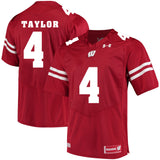 Wisconsin Badgers A.J. Taylor 4 Red