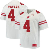 Wisconsin Badgers A.J. Taylor 4 White