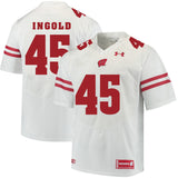 Wisconsin Badgers Alec Ingold 45 White