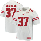 Wisconsin Badgers Garrett Groshek 37 White